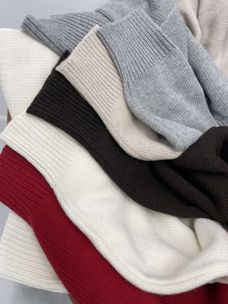 Merino Wool Sweater red - Image 13