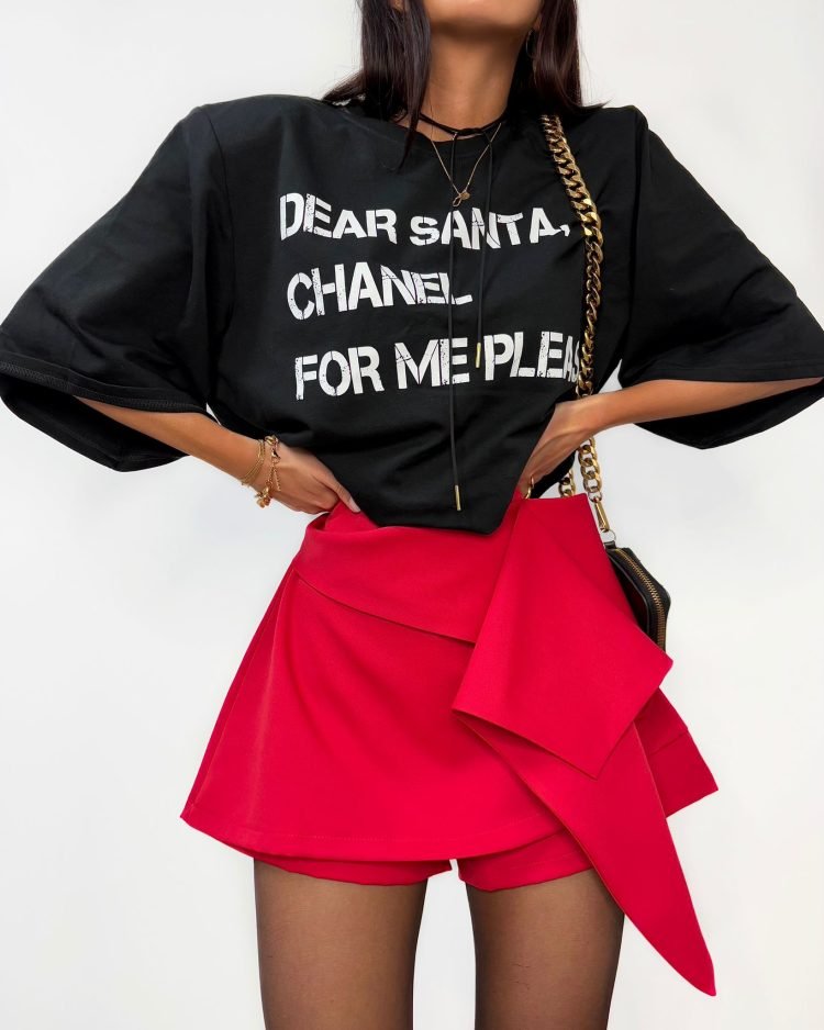 feminine skirt-shorts red lamilla - Image 3