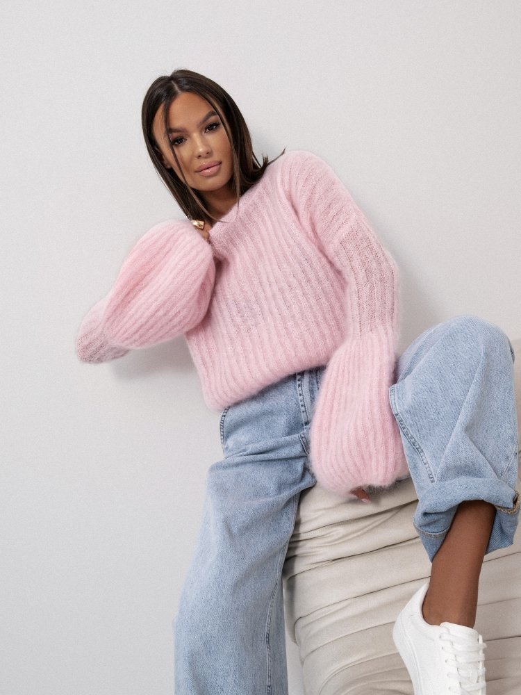 Premium mohair sweater blue - Image 13