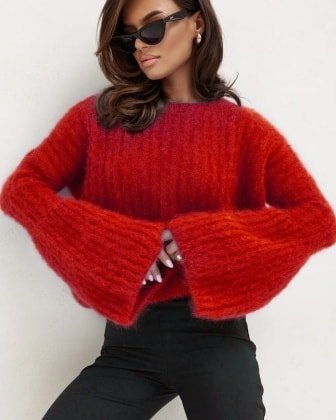 Premium mohair sweater blue - Image 14