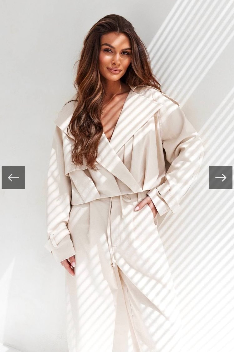 Premium denim beige jacket - Image 2