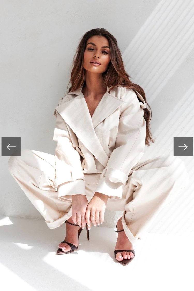 Premium denim beige jacket - Image 4