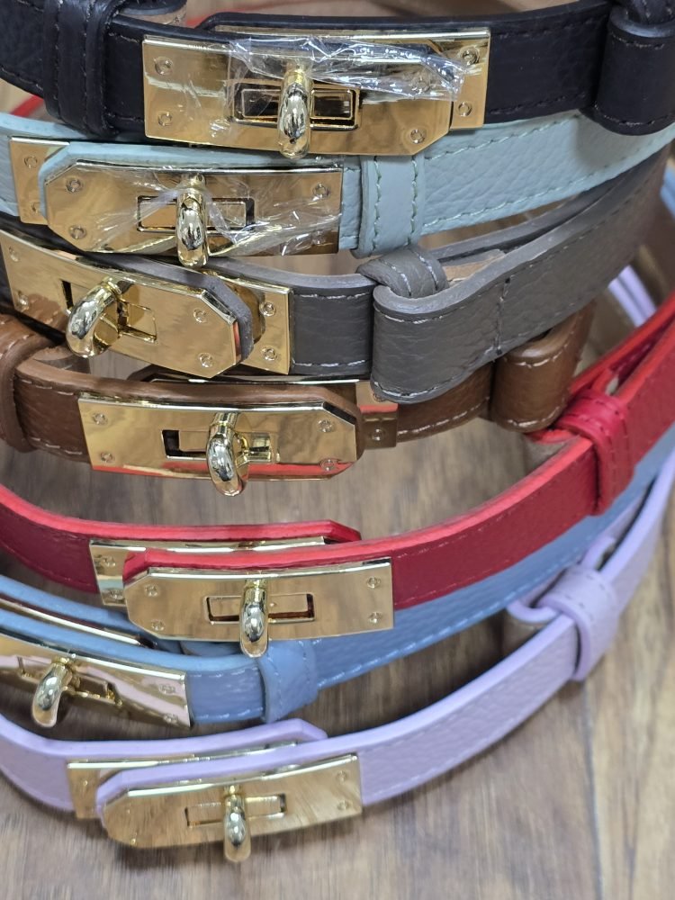 thin leather belt - Image 4