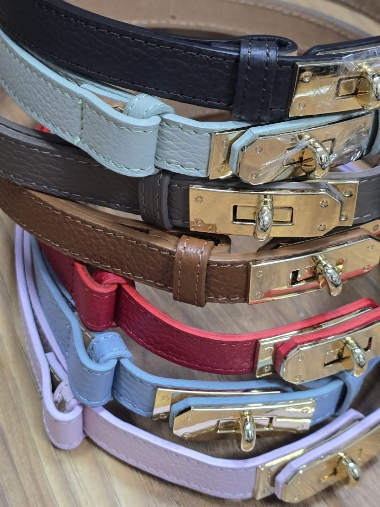 thin leather belt - Image 3