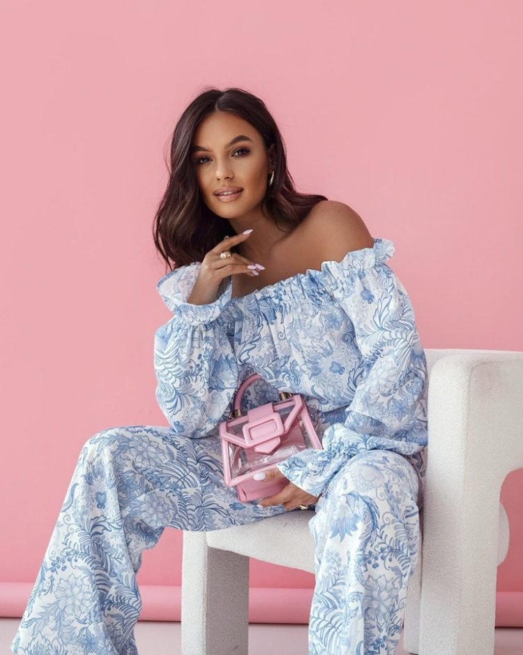 Airy Linen Spanish cut set blue - Image 2