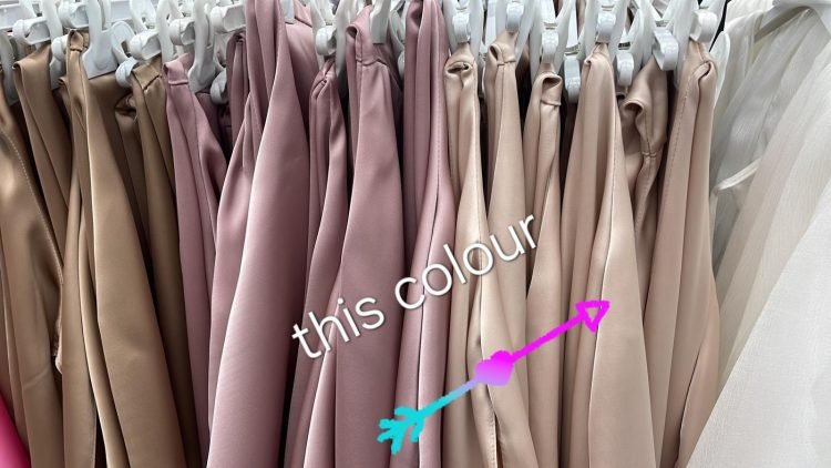 Nella satin midi dress beige - Image 2