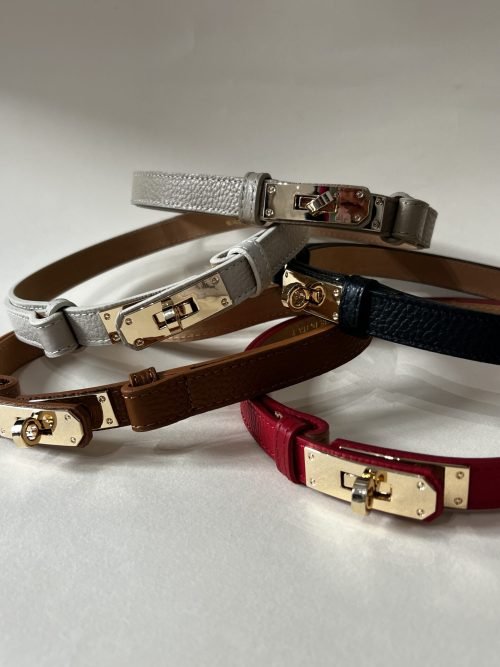 thin leather belt