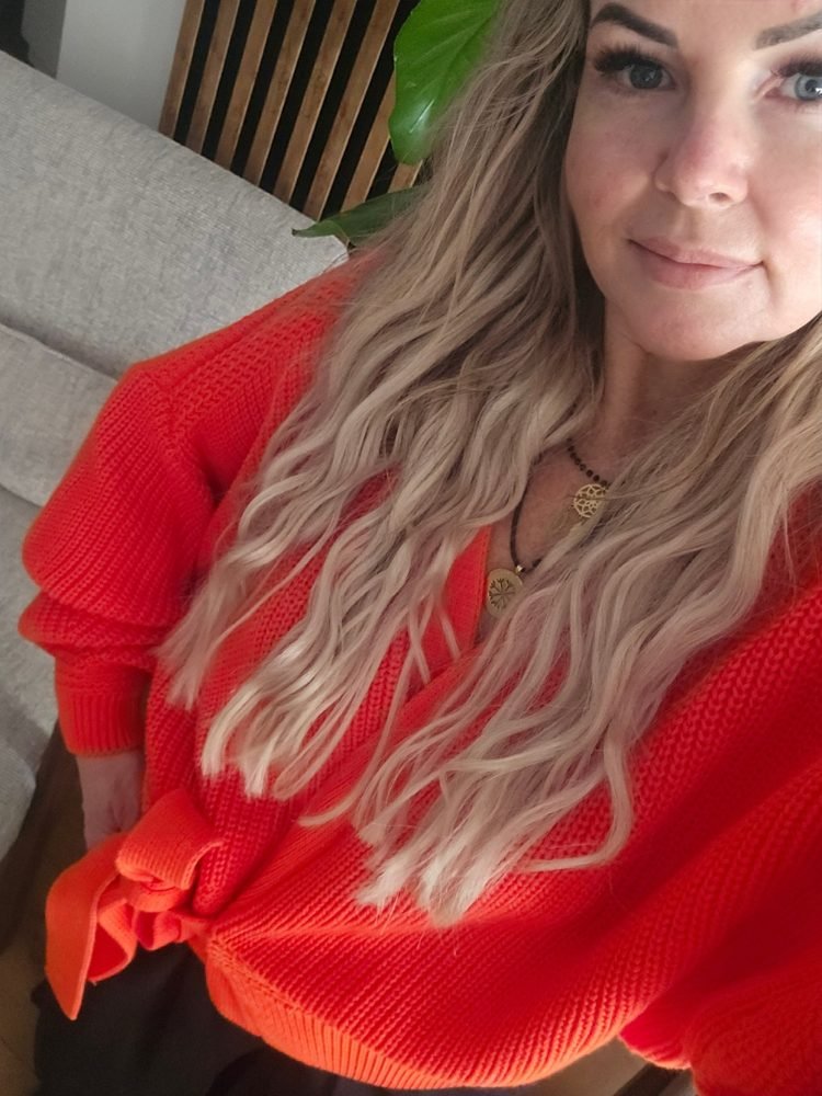 Tie-Waist Cardigan with Puff Sleeves green - Image 6