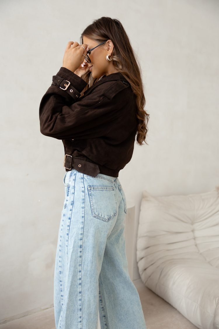 Exclusive Suede Biker Jacket - Image 8