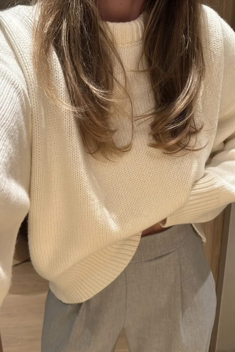 Merino Wool Sweater red - Image 10