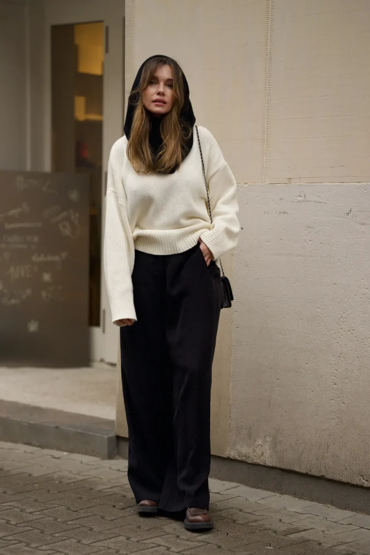 Merino Wool Sweater red - Image 11