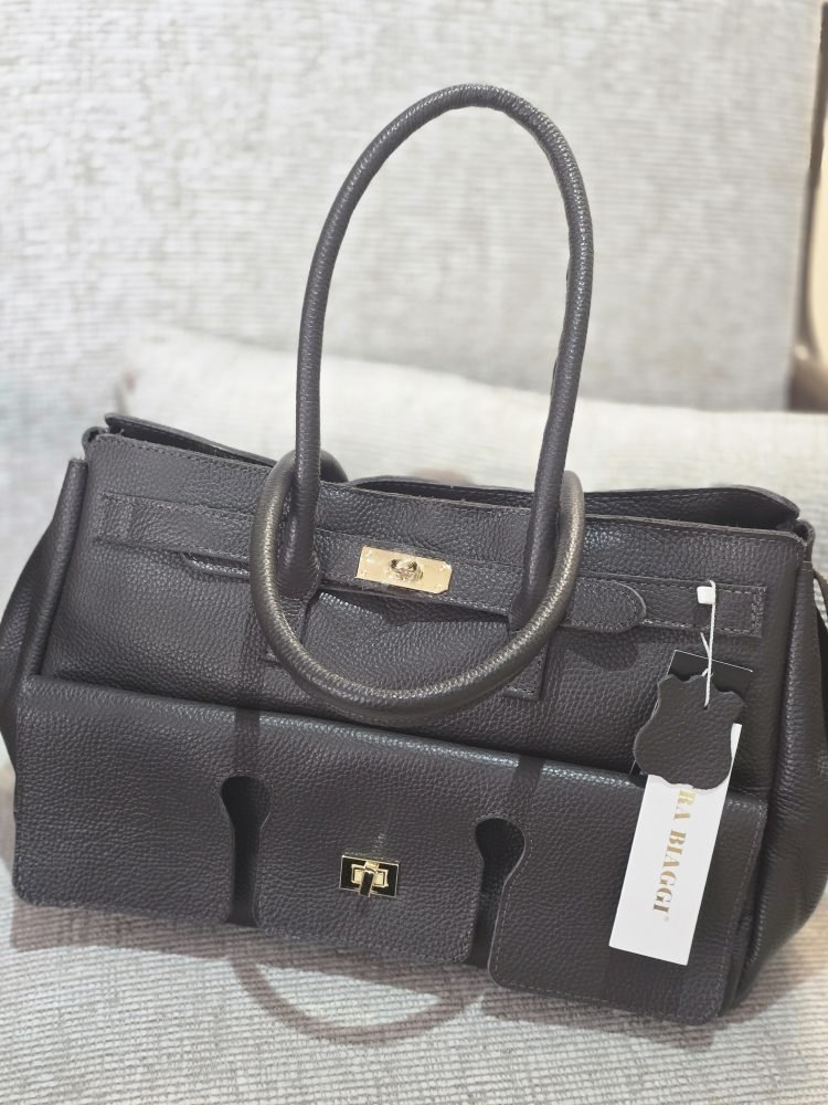 The Mayfair Leather Tote brown - Image 3