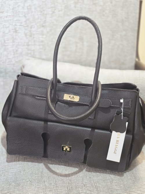 The Mayfair Leather Tote brown