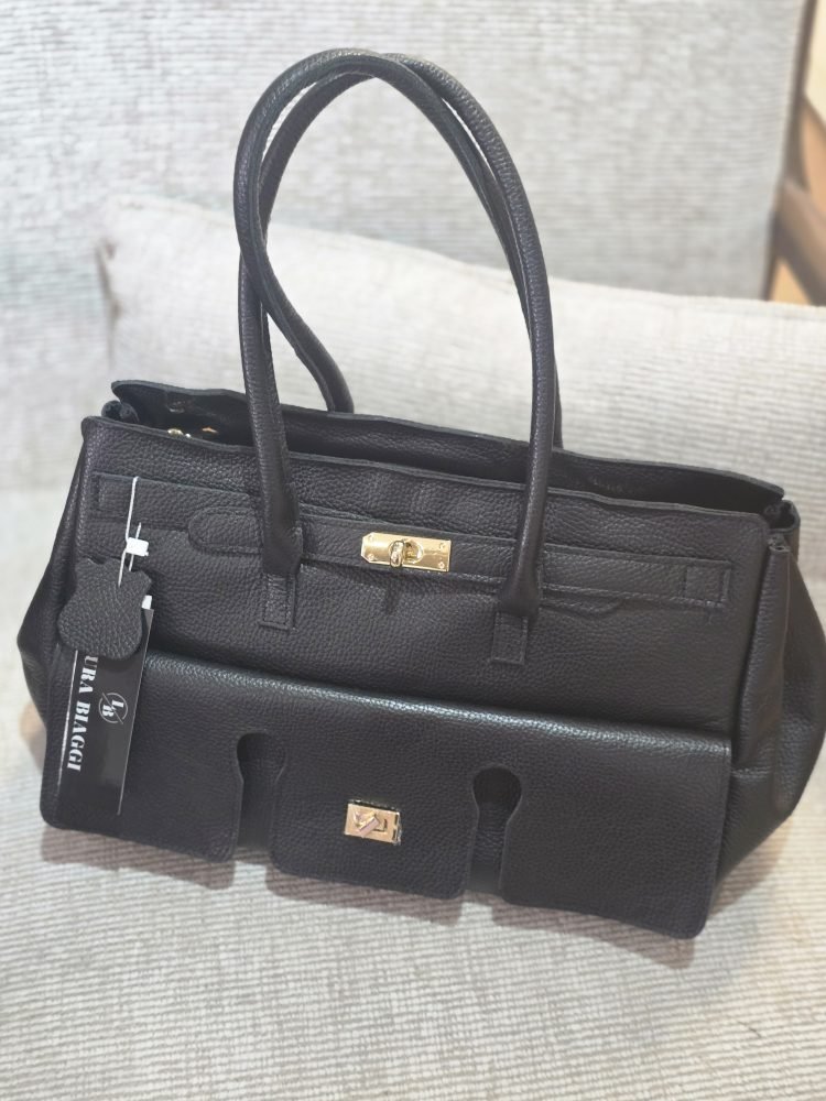 The Mayfair Leather Tote black - Image 3