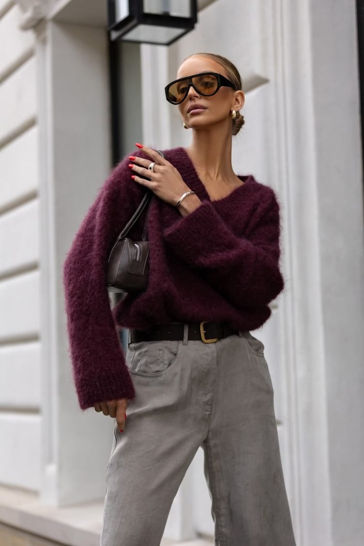 Gianni Mohair Sweater in Beige - Image 6