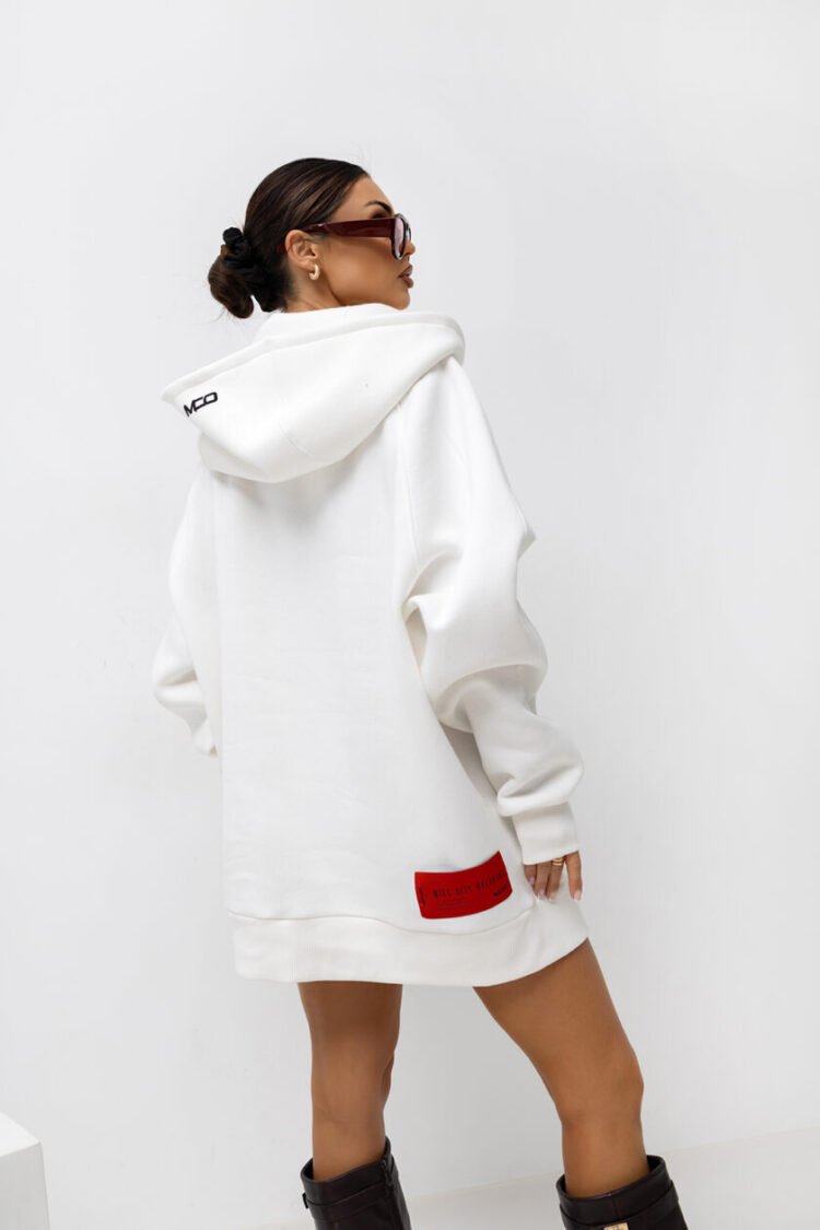 Sweatshirt with hoodie white– MCO - Image 9
