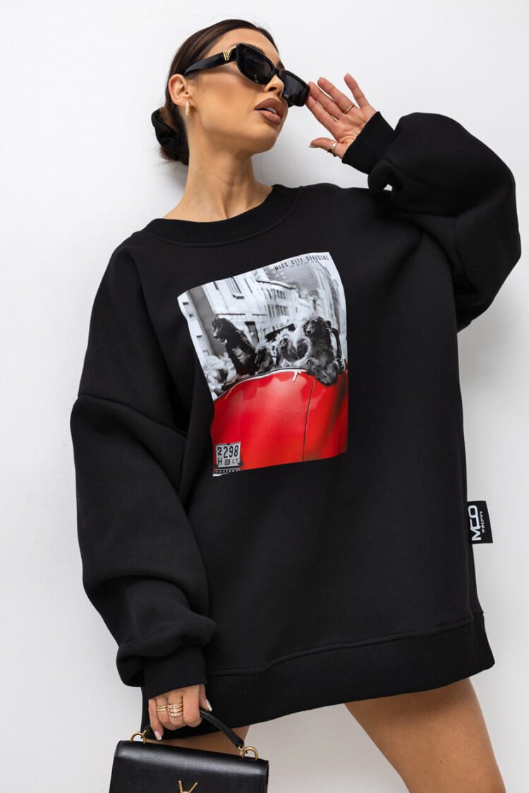 Sweatshirt with hoodie white– MCO - Image 4