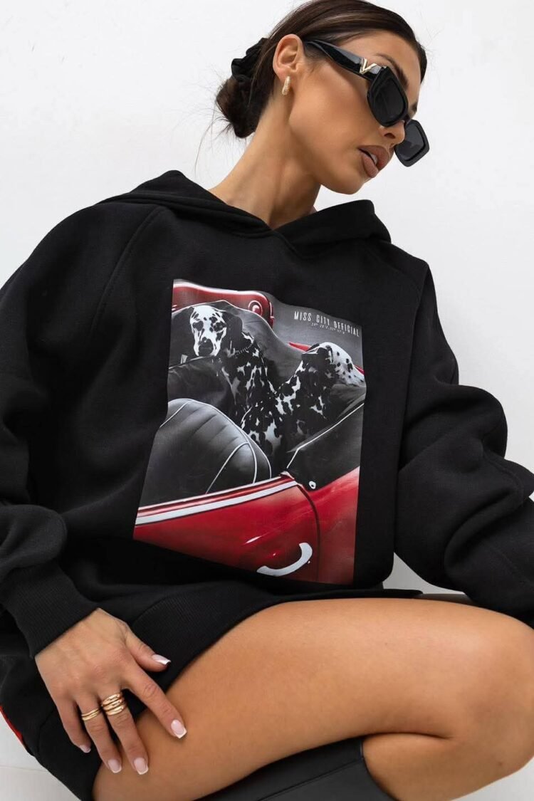 Sweatshirt with hoodie black– MCO - Image 3