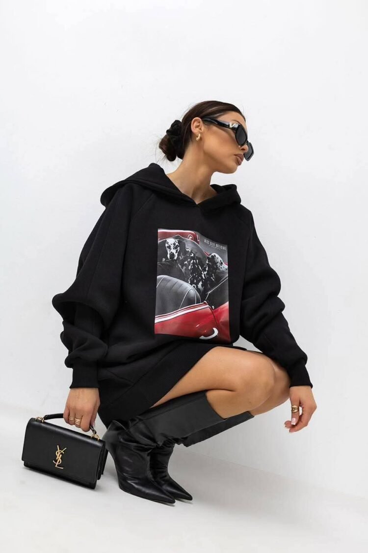 Sweatshirt with hoodie black– MCO