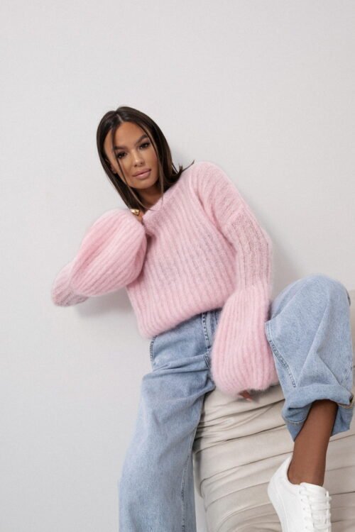 Premium mohair sweater powder