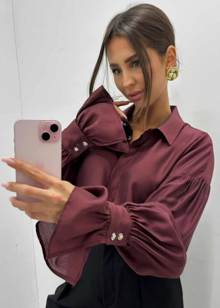 TENCEL Shirt Emo aubergine