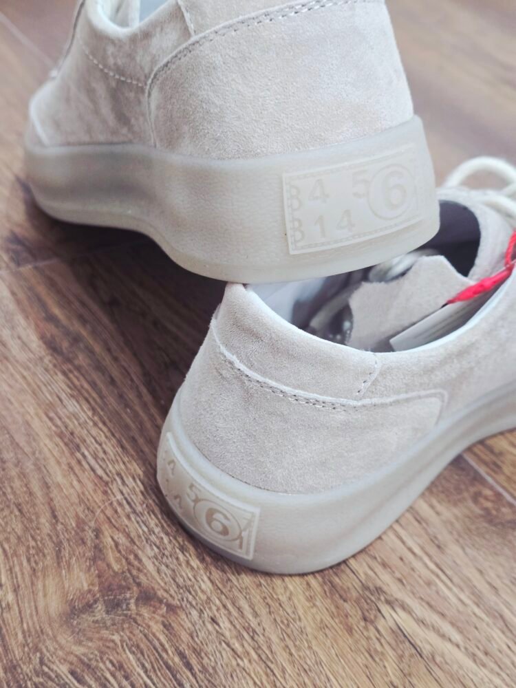 Leather trainers Beige - Image 5