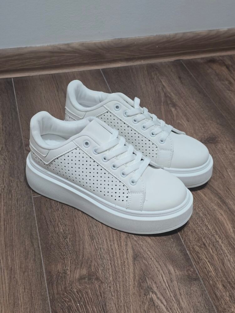 Eco-Leather Sneakers white - Image 3