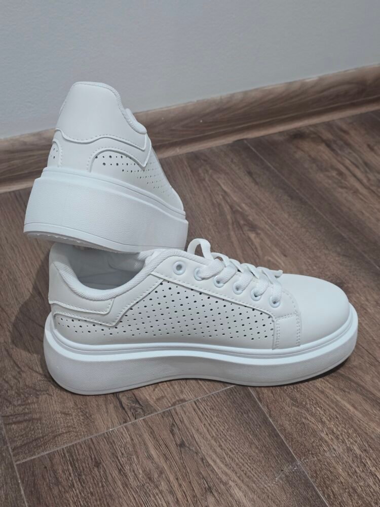 Eco-Leather Sneakers white - Image 5