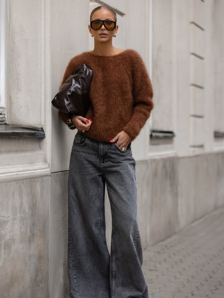 Premium Mohair Sweater in Rich NUTS - Image 2