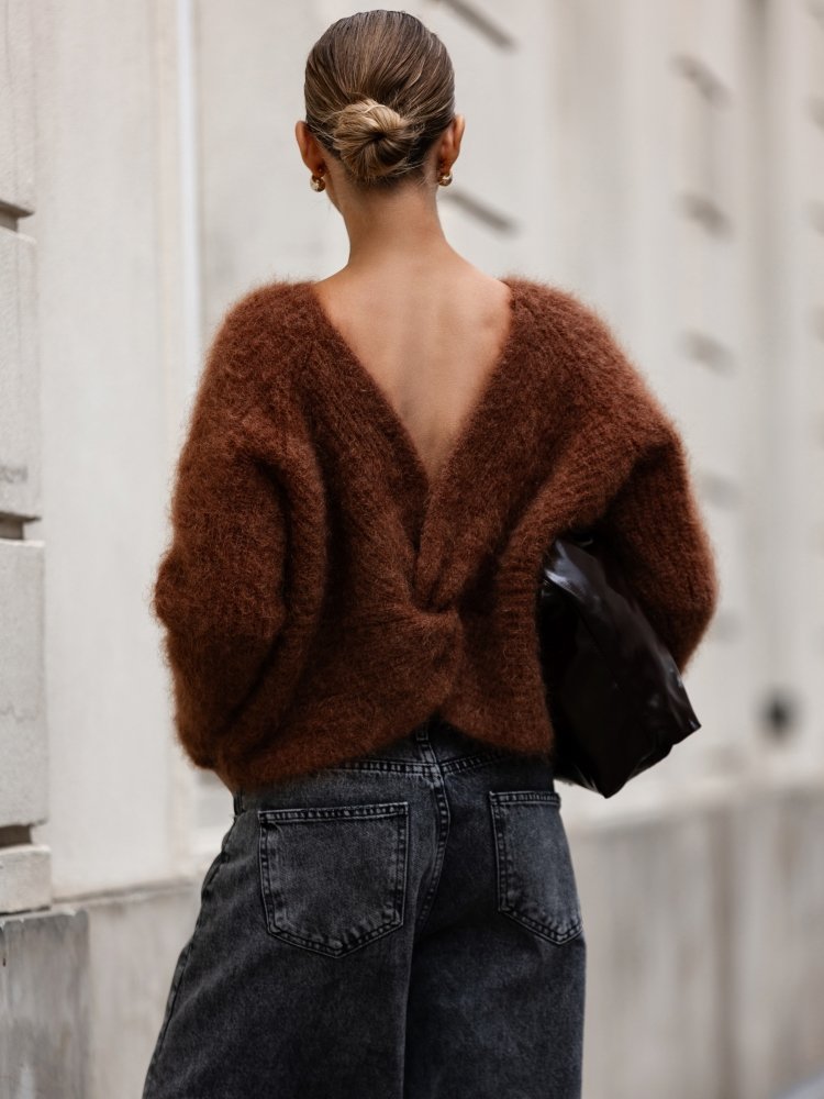 Premium Mohair Sweater in Rich NUTS - Image 4