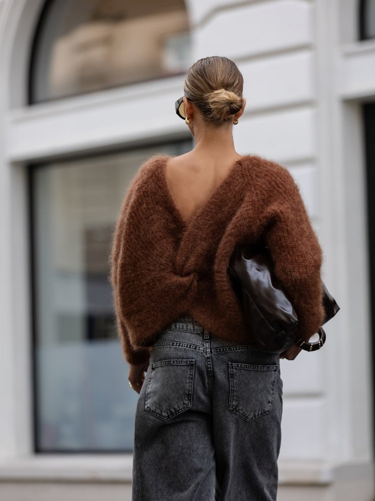 Premium Mohair Sweater in Rich NUTS