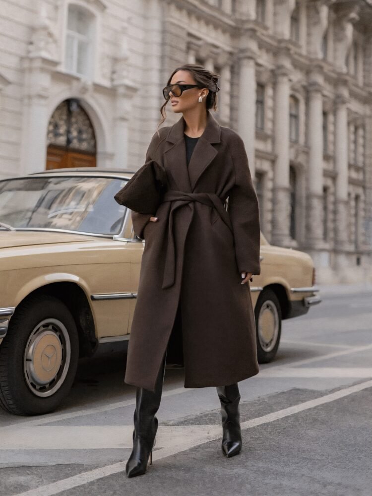 Albert elegance Coat Mocca - Image 2