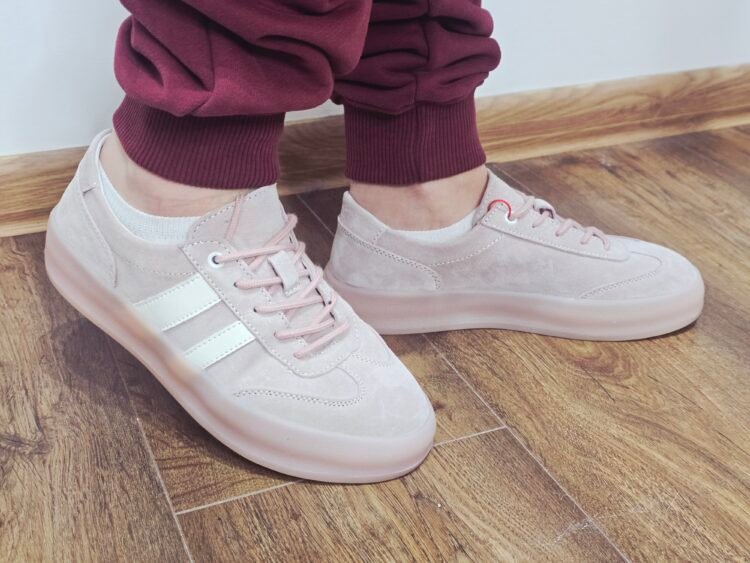 Leather trainers Pink - Image 4