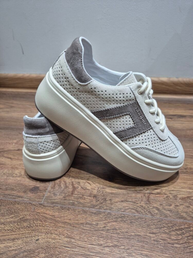 Leather trainers Light Beige