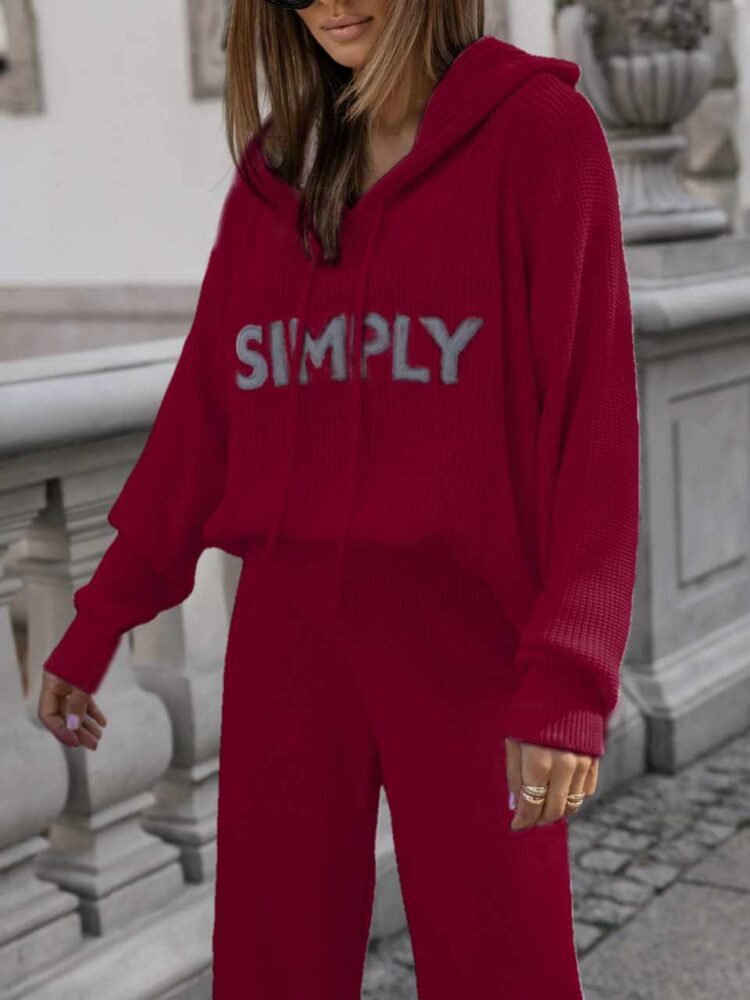 Cocomore Knit Hoodie Red