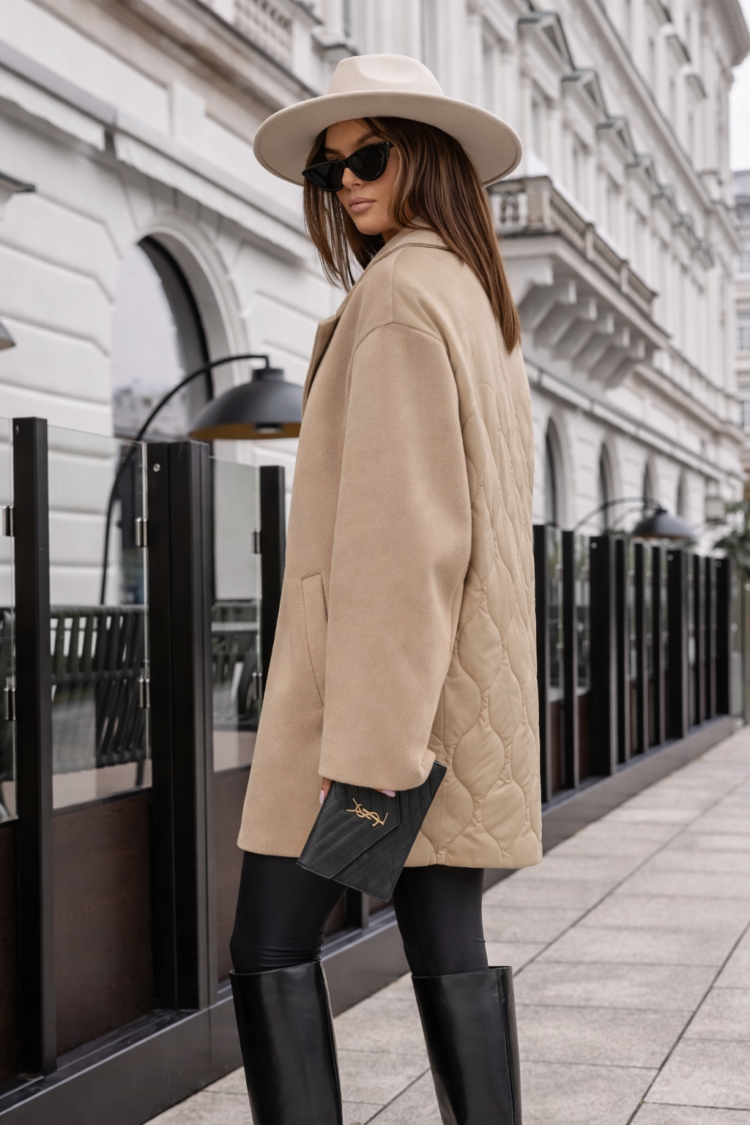 Elegant Oversized Coat Adel - Image 3