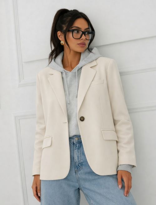 Cocomore Cotton Blazer Ivory