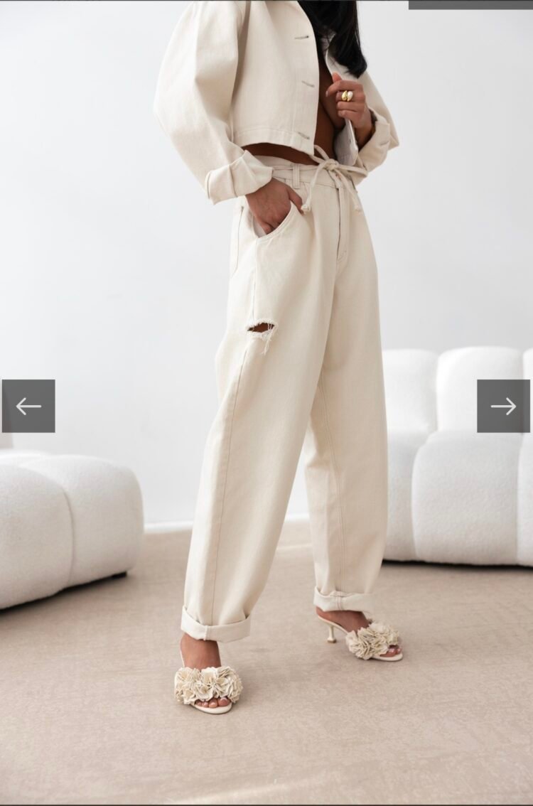 Sempre beige jeans Nicole - Image 4