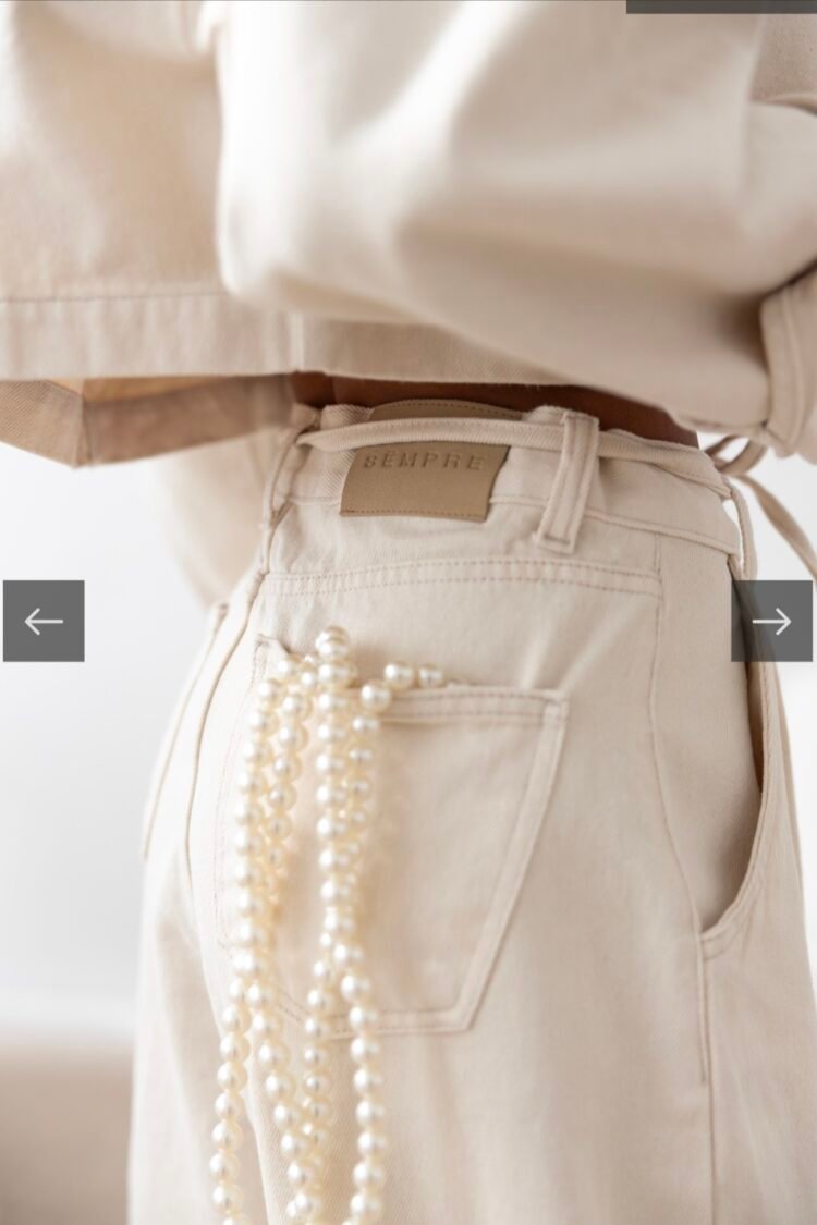 Sempre beige jeans Nicole - Image 5