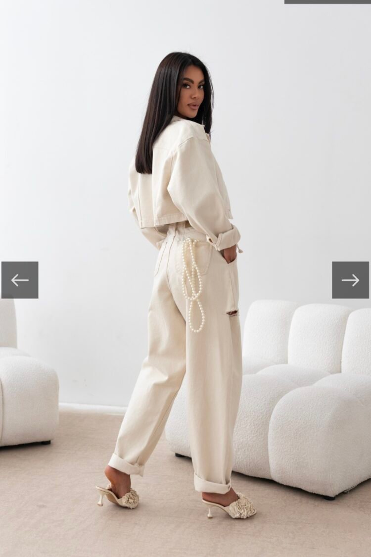 Sempre beige jeans Nicole - Image 6