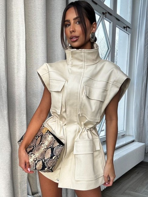 EMO Jeans jacket Beige - Image 4