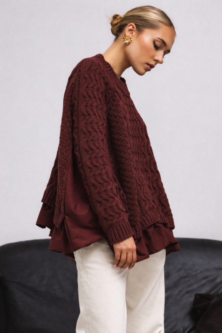 Cocomore Sweater Tutula Burgundy - Image 2