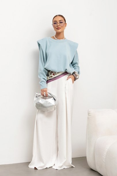 COCOMORE Malmo Sweater Light Blue - Image 2