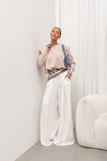 COCOMORE Malmo Sweater Light Pink - Image 4