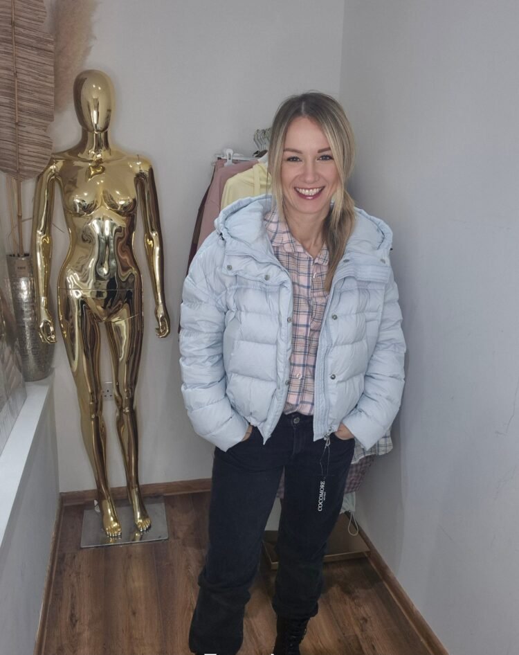 Puffer Jacket Light Blue