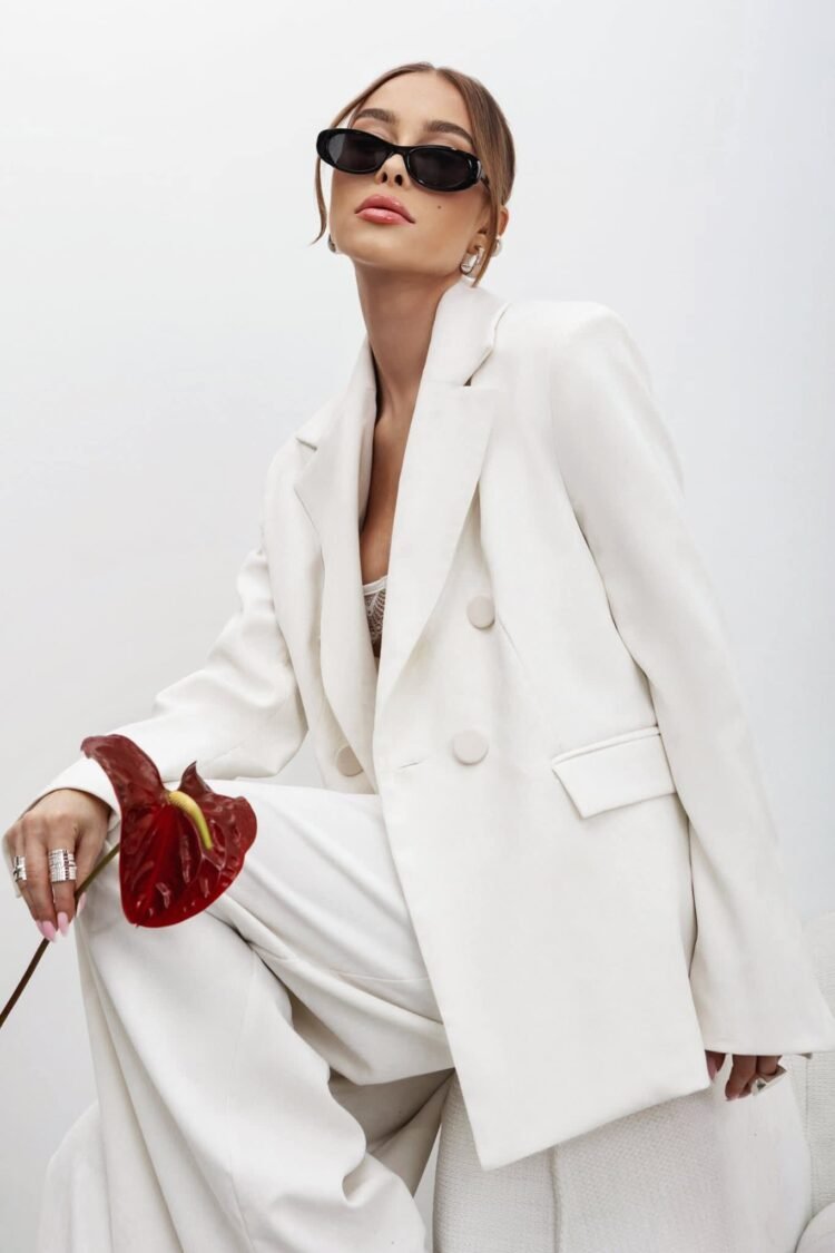 Cocomore Corduroy Blazer White