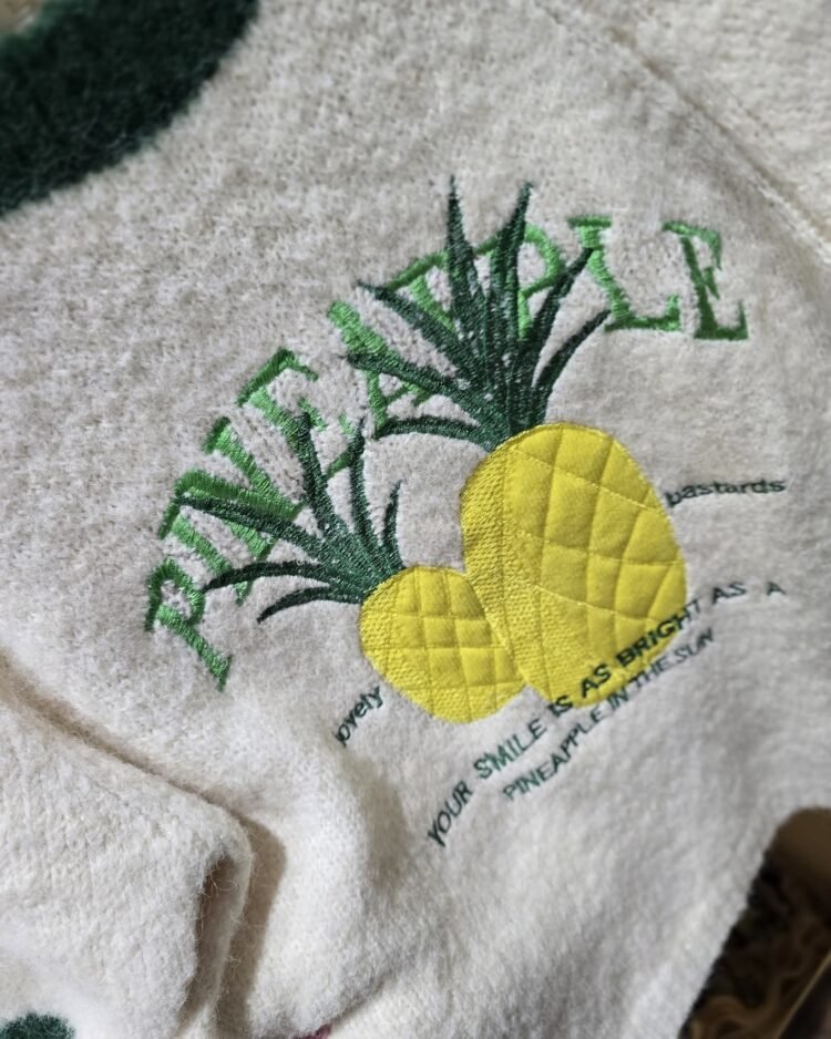 Soft Lightweight Sweater Pineapple - Image 3