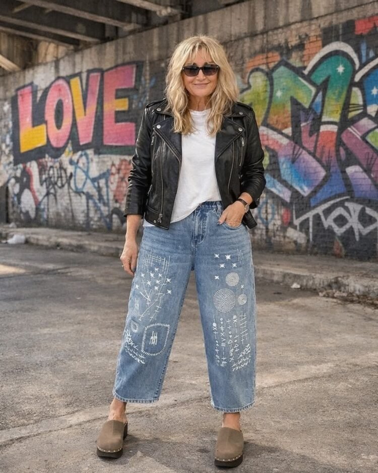 Unique Embroidered Jeans