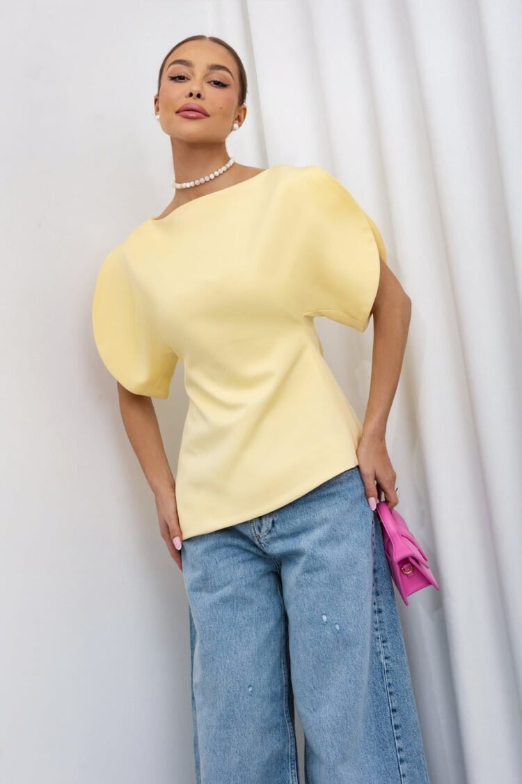 Elegant Blouse Angel pastel yellow