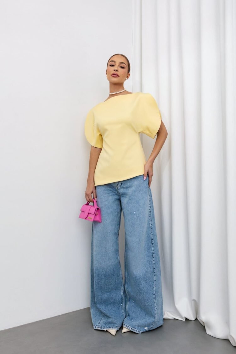 Elegant Blouse Angel pastel yellow - Image 2
